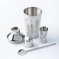 KSP Bar Essentials Cocktail Shaker Combo - Set/3 (Stainless Steel)