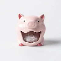 Boston Warehouse Scrubby 'Pig' Ceramic Scrubby Holder