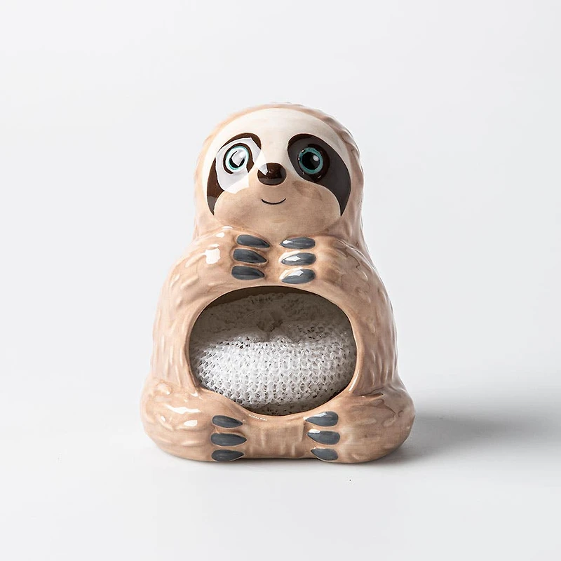 Boston Warehouse Scrubby 'Sloth' Ceramic Scrubby Holder