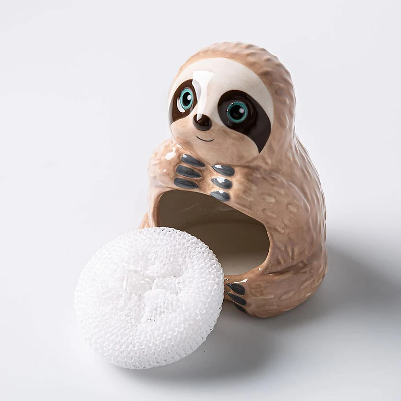 Boston Warehouse Scrubby 'Sloth' Ceramic Scrubby Holder