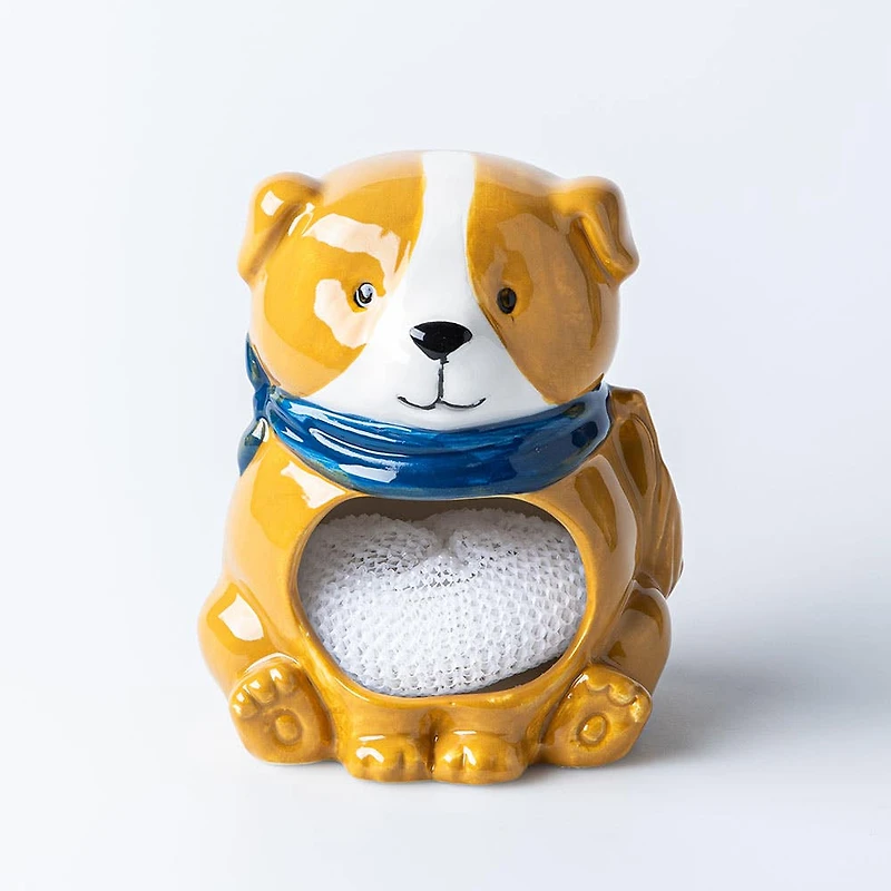 Boston Warehouse Scrubby 'Dog' Ceramic Scrubby Holder