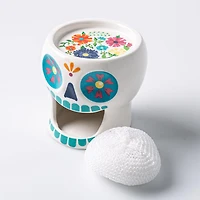 Boston Warehouse Scrubby 'Sugar Skull' Ceramic Scrubby Holder