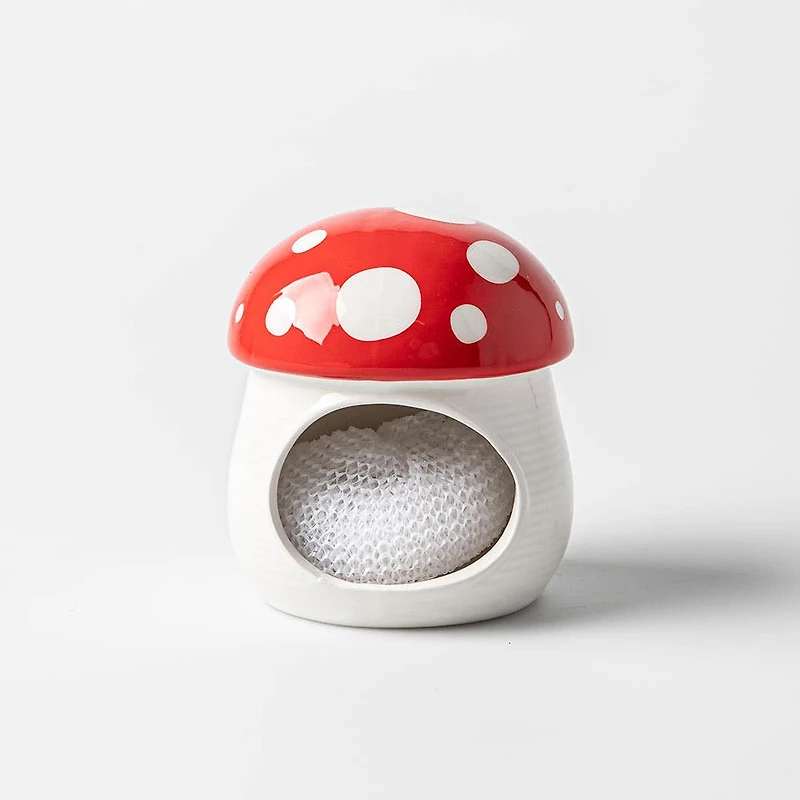 Boston Warehouse Scrubby 'Mushroom' Ceramic Scrubby Holder