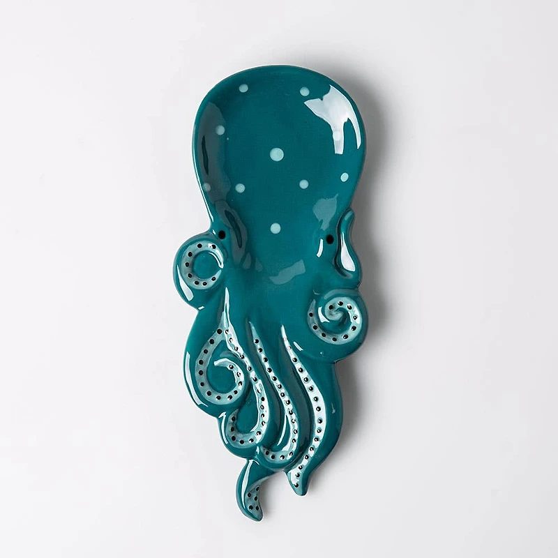 Boston Warehouse Shaped 'Octopus' Ceramic Spoon Rest
