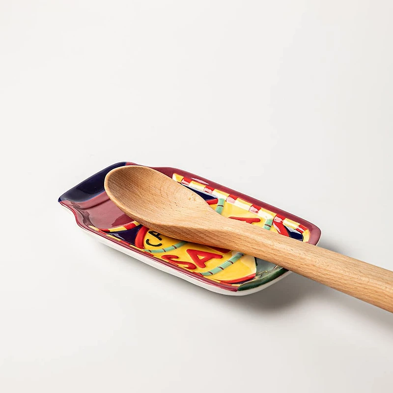 Boston Warehouse Shaped 'Salsa' Ceramic Spoon Rest