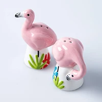 Boston Warehouse Flea Market Shaped 'Flamingo' Salt & Pepper S/2