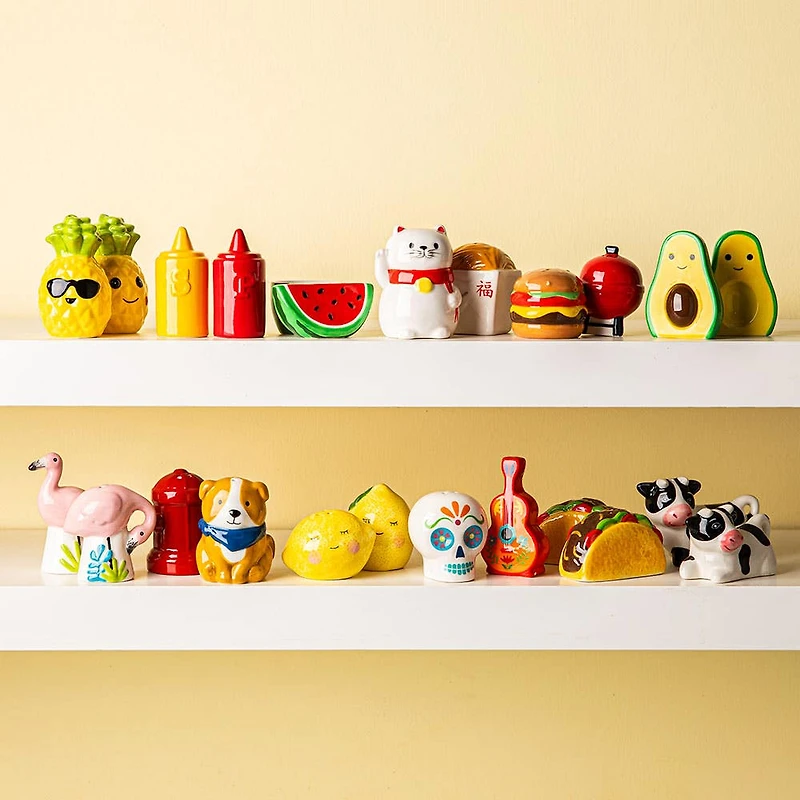 Boston Warehouse Flea Market Shaped 'Flamingo' Salt & Pepper S/2