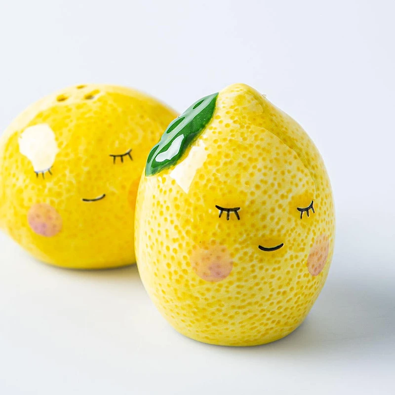 Boston Warehouse Flea Market Shaped 'Lemon' Salt & Pepper - Set of 2