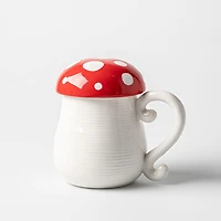 Boston Warehouse Flea Market Shaped 'Mushroom' Mug with Lid