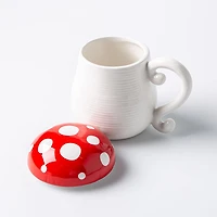 Boston Warehouse Flea Market Shaped 'Mushroom' Mug with Lid