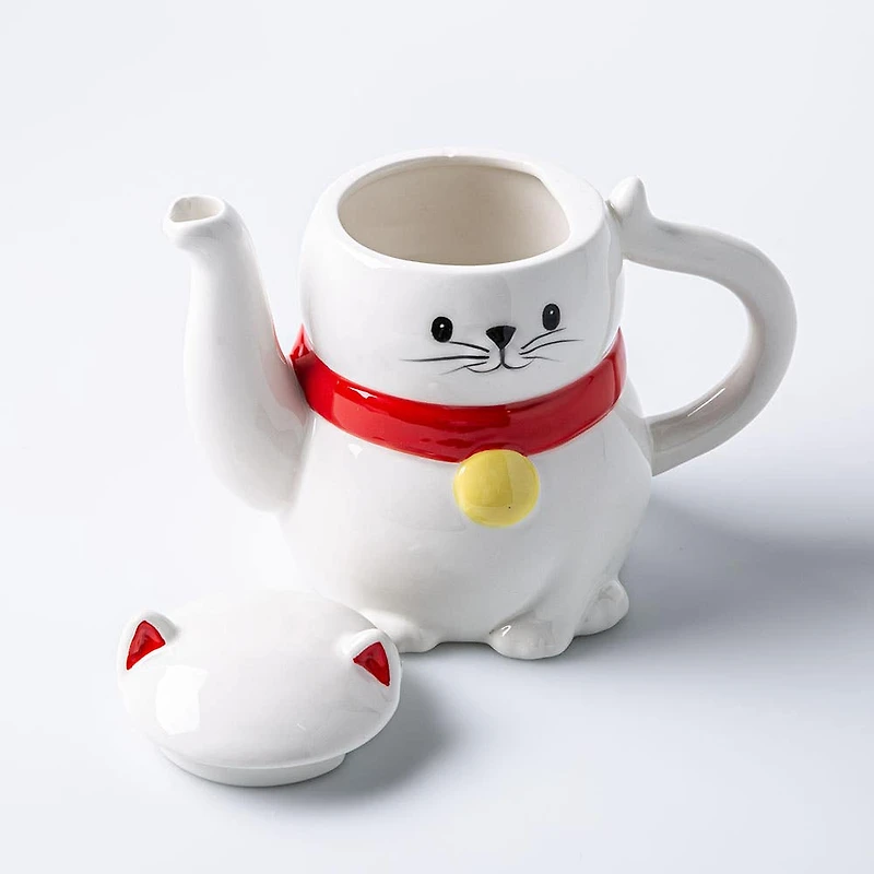Boston Warehouse Flea Market Shaped 'Happy Cat' Teapot