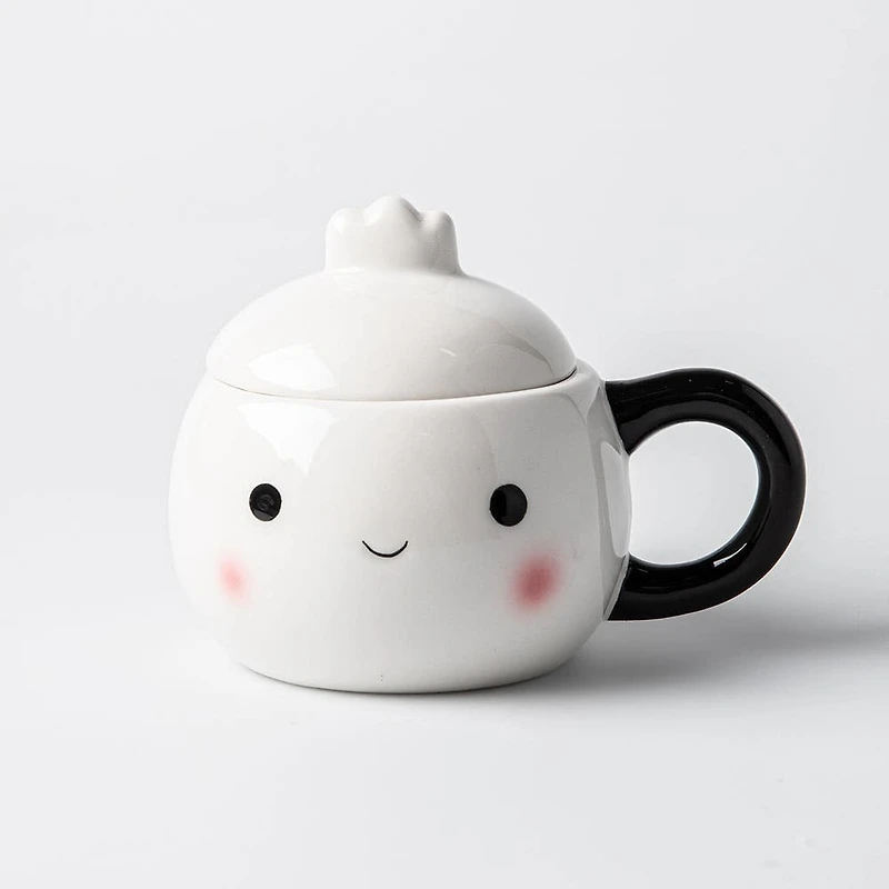 Boston Warehouse Flea Market Shaped 'Hey Dumplin' Mug with Lid