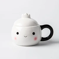 Boston Warehouse Flea Market Shaped 'Hey Dumplin' Mug with Lid