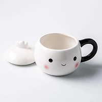 Boston Warehouse Flea Market Shaped 'Hey Dumplin' Mug with Lid