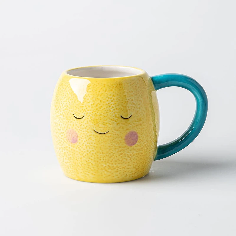 Boston Warehouse Flea Market Shaped 'Lemon' Mug (Yellow)