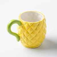 Boston Warehouse Flea Market Shaped 'Pineapple' Mug (Yellow Green)