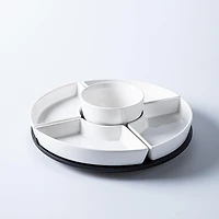 KSP Carousel Porcelain Serving Set - Set of 6 (White)