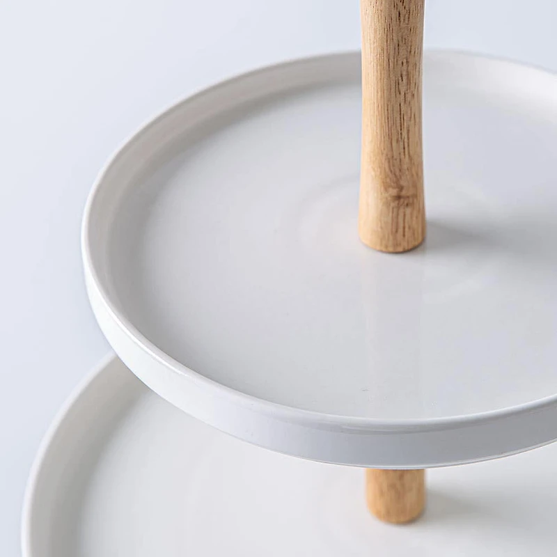 KSP Parisian 3-Tier Porcelain Serving Dish (White)