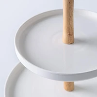 KSP Parisian 3-Tier Porcelain Serving Dish (White)