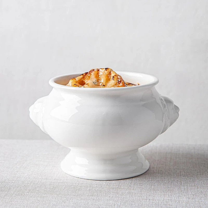 KSP Versailles Porcelain Onion Soup Bowl - Set of 4 (White)