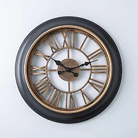 Kiera Grace Decorative 'Wendel' Wall Clock 18" (/Gold