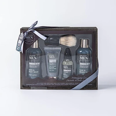 Men Expert Charcoal Detox 'Peppermint & Aloe' Hair & Body Gift Set