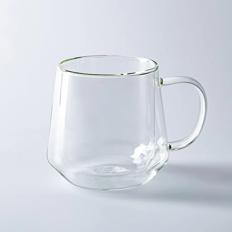 KSP Sienna Double Wall Glass Mug - Set of 2 460ml (Clear)