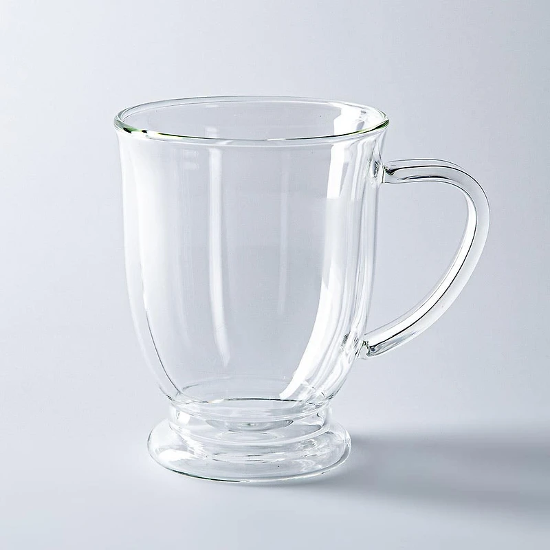KSP Genoa Double Wall Glass Mug - Set of 2 480ml (Clear)