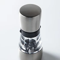 Romer & Bechtel Elite Acrylic Pepper Mill (Clear/Brushed Ss/Black)