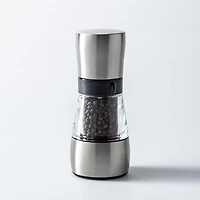 Romer & Bechtel Elite Acrylic Pepper Mill (Clear/Brushed Ss/Black)