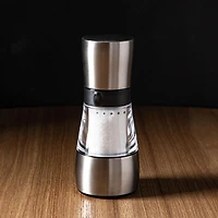 Romer & Bechtel Elite Acrylic Pepper Mill (Clear/Brushed Ss/Black)