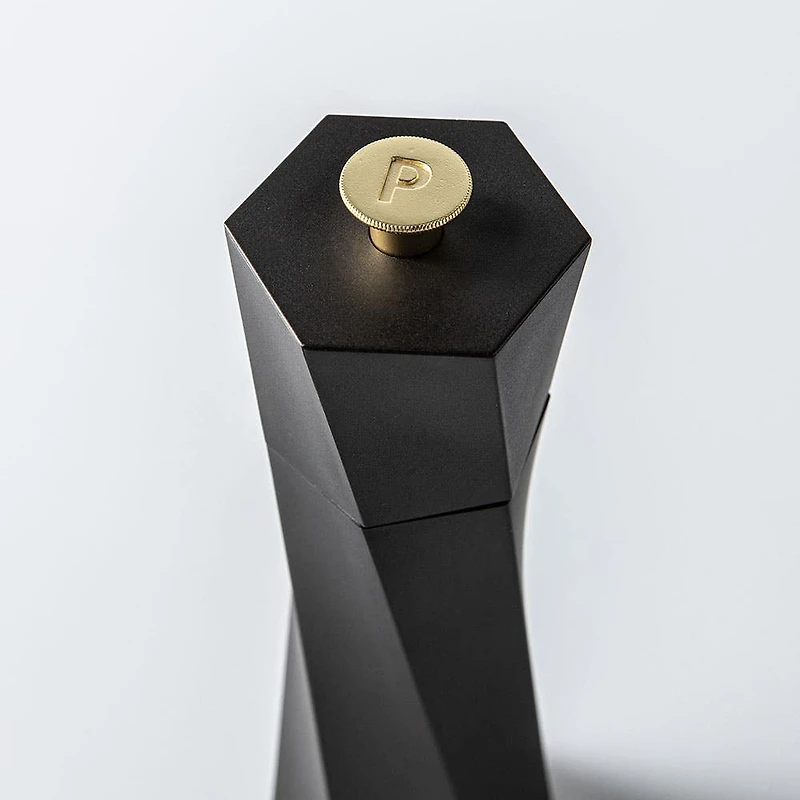 Romer & Bechtel Elite 'Spiral' Pepper Mill (Black Brushed St/St)