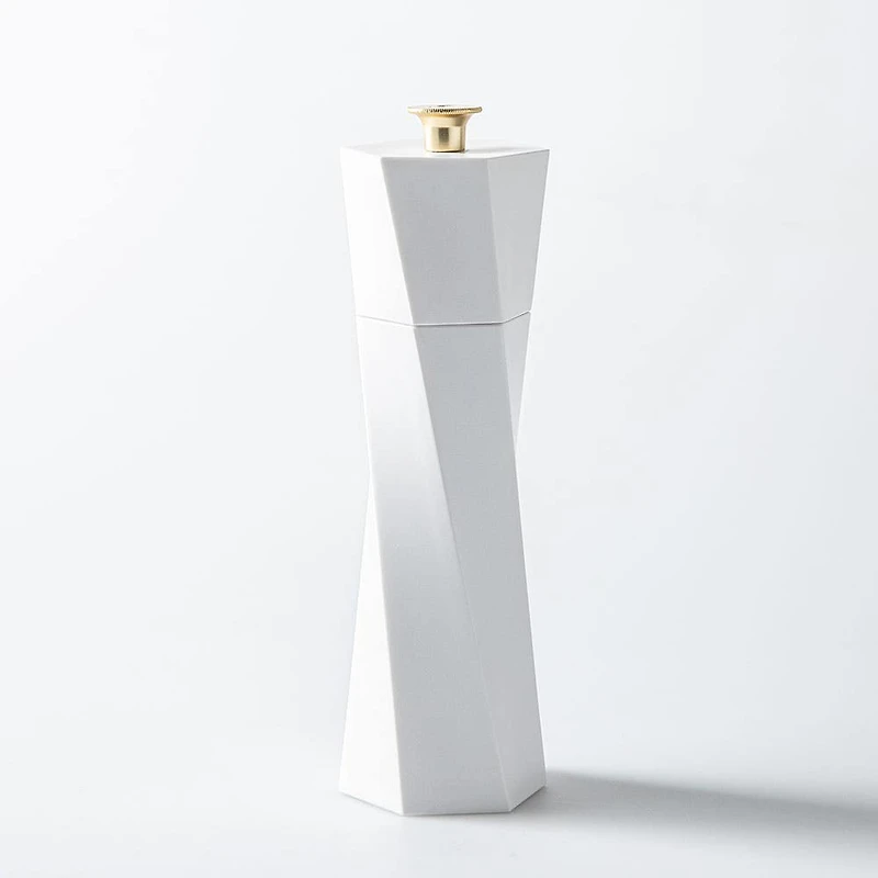 Romer & Bechtel Elite 'Spiral' Salt Mill (White/Stainless Steel)