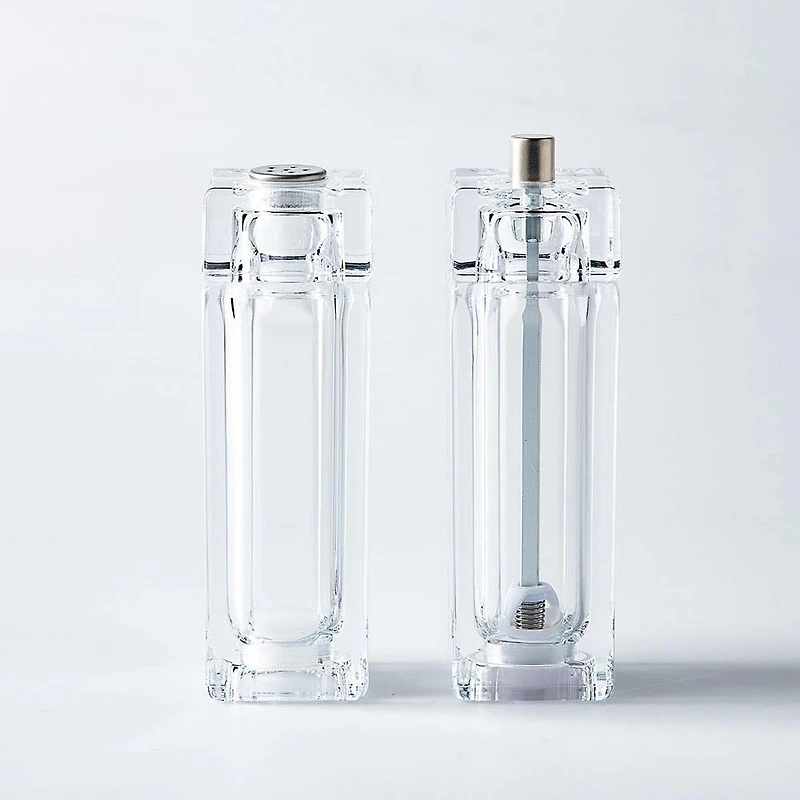 Romer & Bechtel Elite 'Square' Acrylic Shaker and Pepper Mill