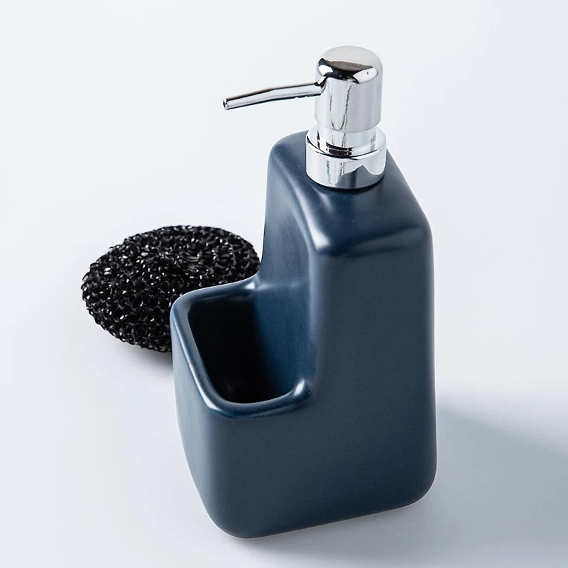Umbra Square Ceramic Soap Pump (Indigo)