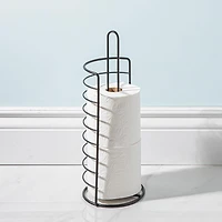 Moda At Home Afton Toilet Paper Reserve-Holder (Black)