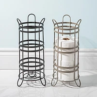 Moda At Home Duke Toilet Paper Reserve-Holder (Black)