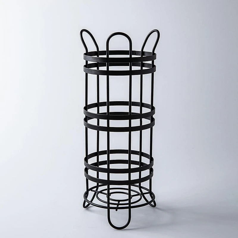 Moda At Home Duke Toilet Paper Reserve-Holder (Black)