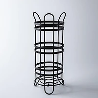 Moda At Home Duke Toilet Paper Reserve-Holder (Black)
