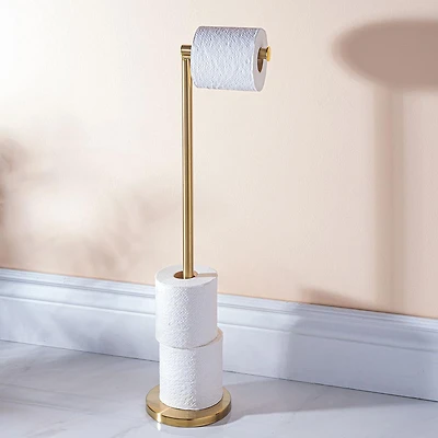 Moda At Home Lira Toilet Paper Reserve-Holder (Gold)