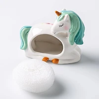 Boston Warehouse Scrubby 'Unicorn' Ceramic Scrubby Holder
