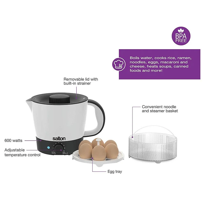 Salton Multipot Multi-Cooker (White)