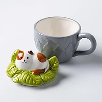 Boston Warehouse Flea Market Shaped 'Cat' Mug with Lid