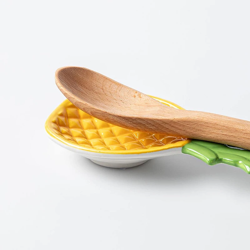 Boston Warehouse Shaped 'Pineapple' Ceramic Spoon Rest