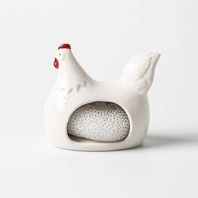 Boston Warehouse Scrubby 'Hen' Ceramic Scrubby Holder
