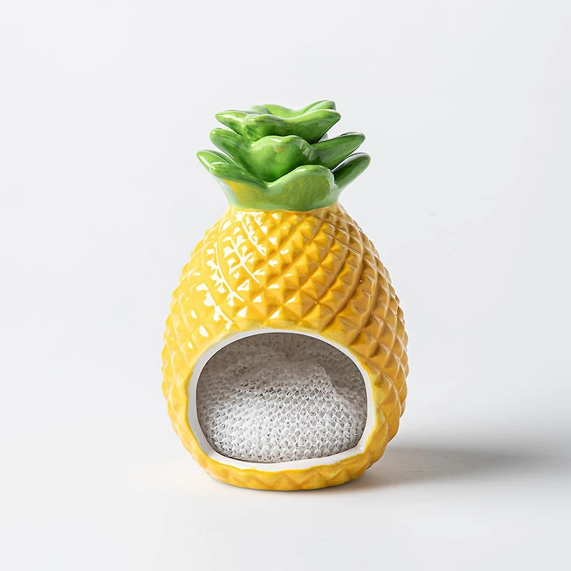 Boston Warehouse Scrubby 'Pineapple' Ceramic Scrubby Holder
