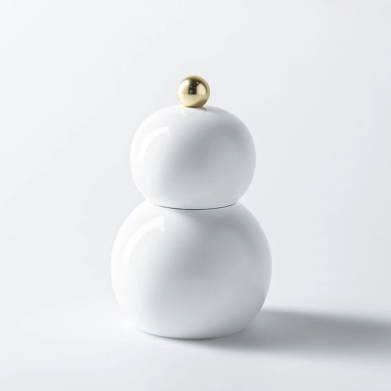 Romer & Bechtel Elite 'Snowman' Wood Pepper Mill (White)