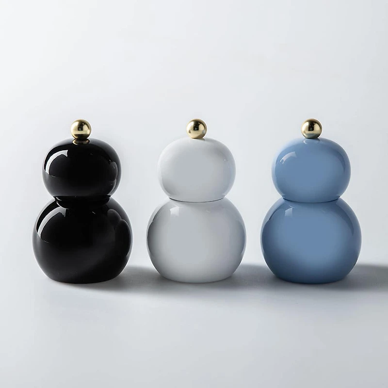 Romer & Bechtel Elite 'Snowman' Wood Pepper Mill (Black)