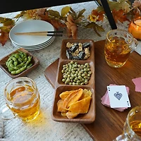 KSP Tala Acacia Wood 3-Section Serving Tray 38 x 13 x 4 cm