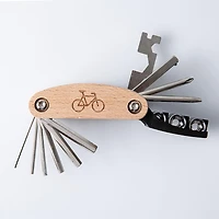 Kikkerland Fiets 16-In-1 Bike Tool (Beechwood)